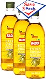 Badia Extra Virgin Olive Oil. 1 liter oz Pack of 3